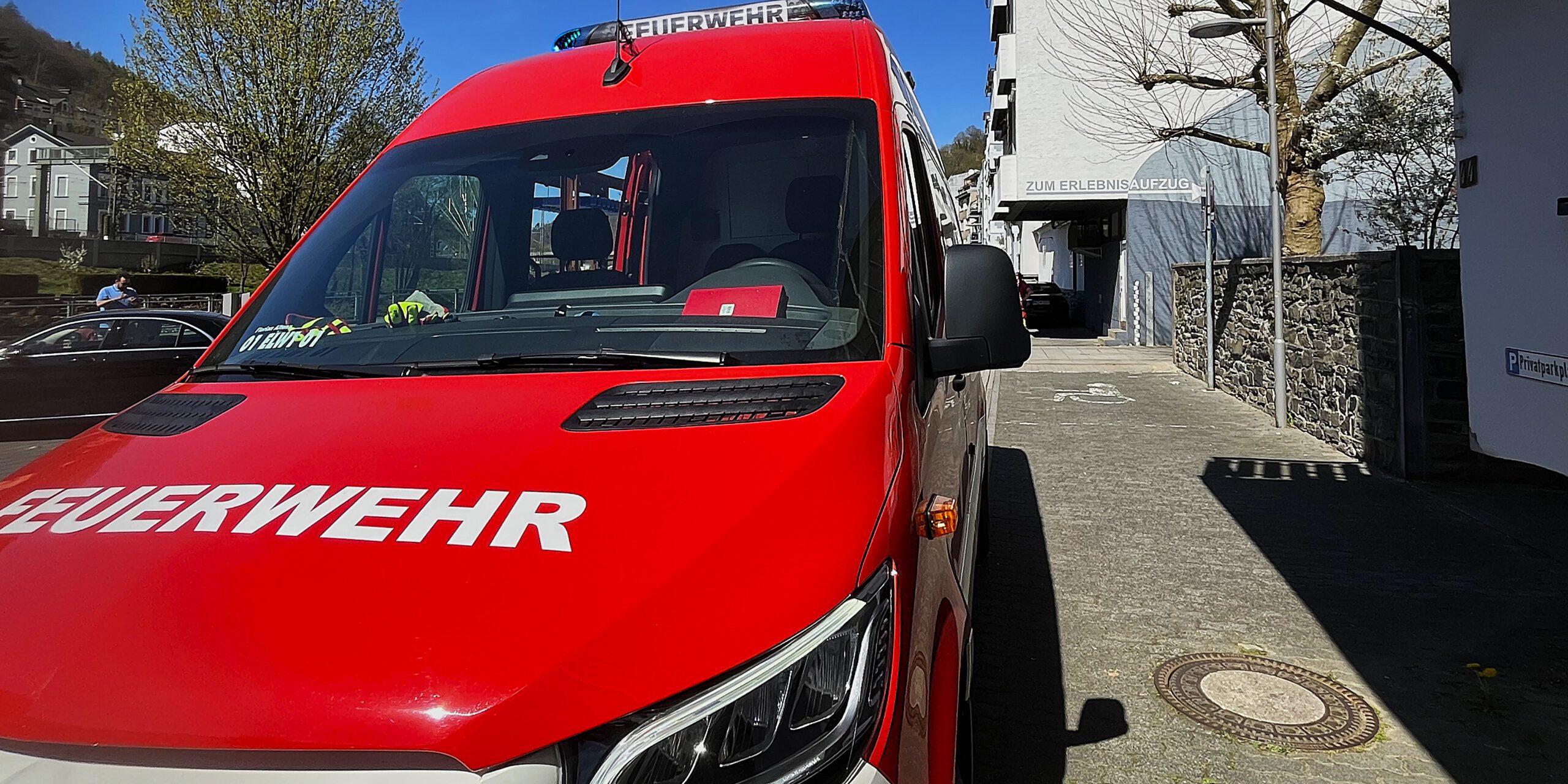 Ein Einsatzfahrzeug der Feuerwehr Altena.