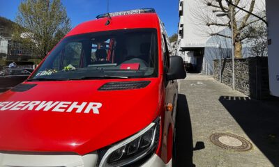 Ein Einsatzfahrzeug der Feuerwehr Altena.