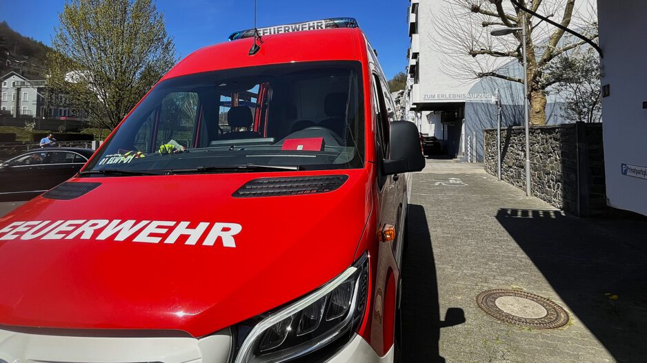 Ein Einsatzfahrzeug der Feuerwehr Altena.