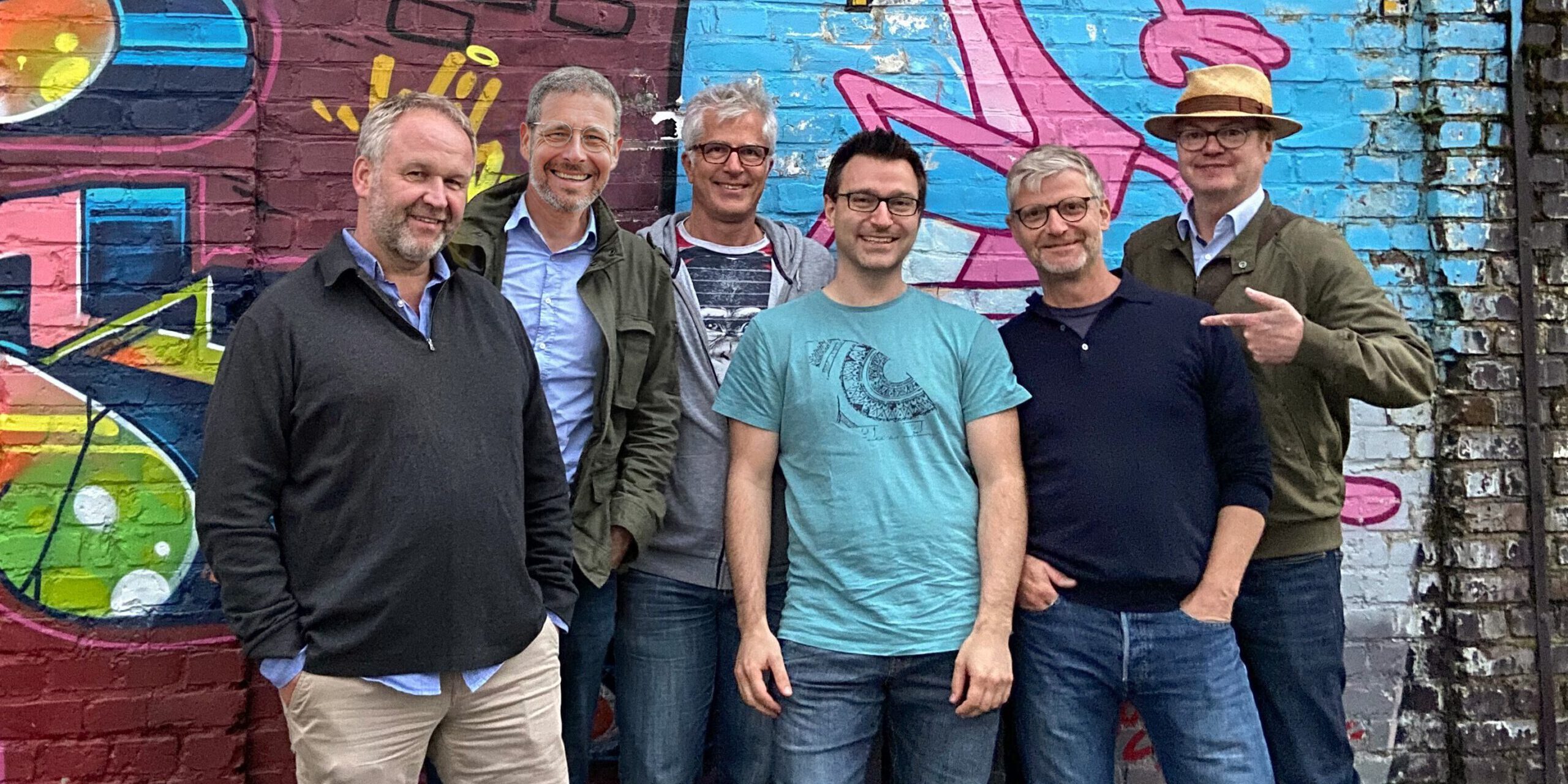 Gruppenbild einer Jazzband.