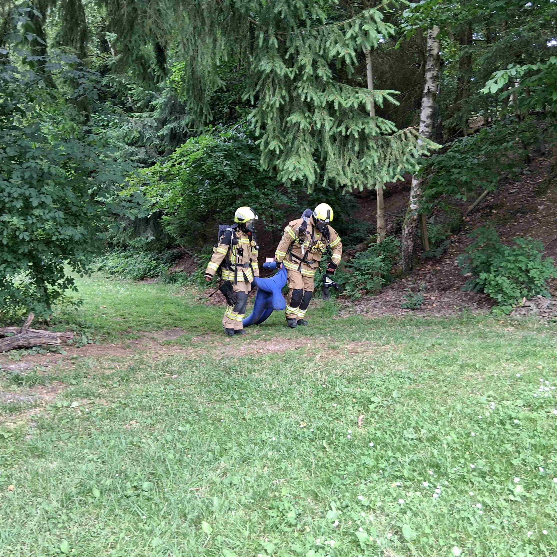 Feuerwehrübung in Wiblingwerde.