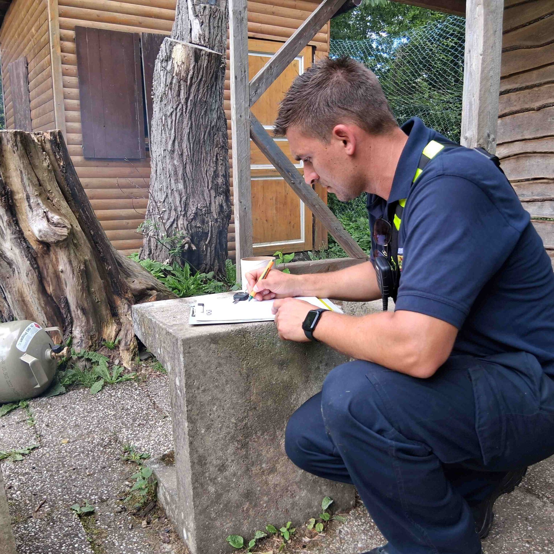 Feuerwehrübung in Wiblingwerde.