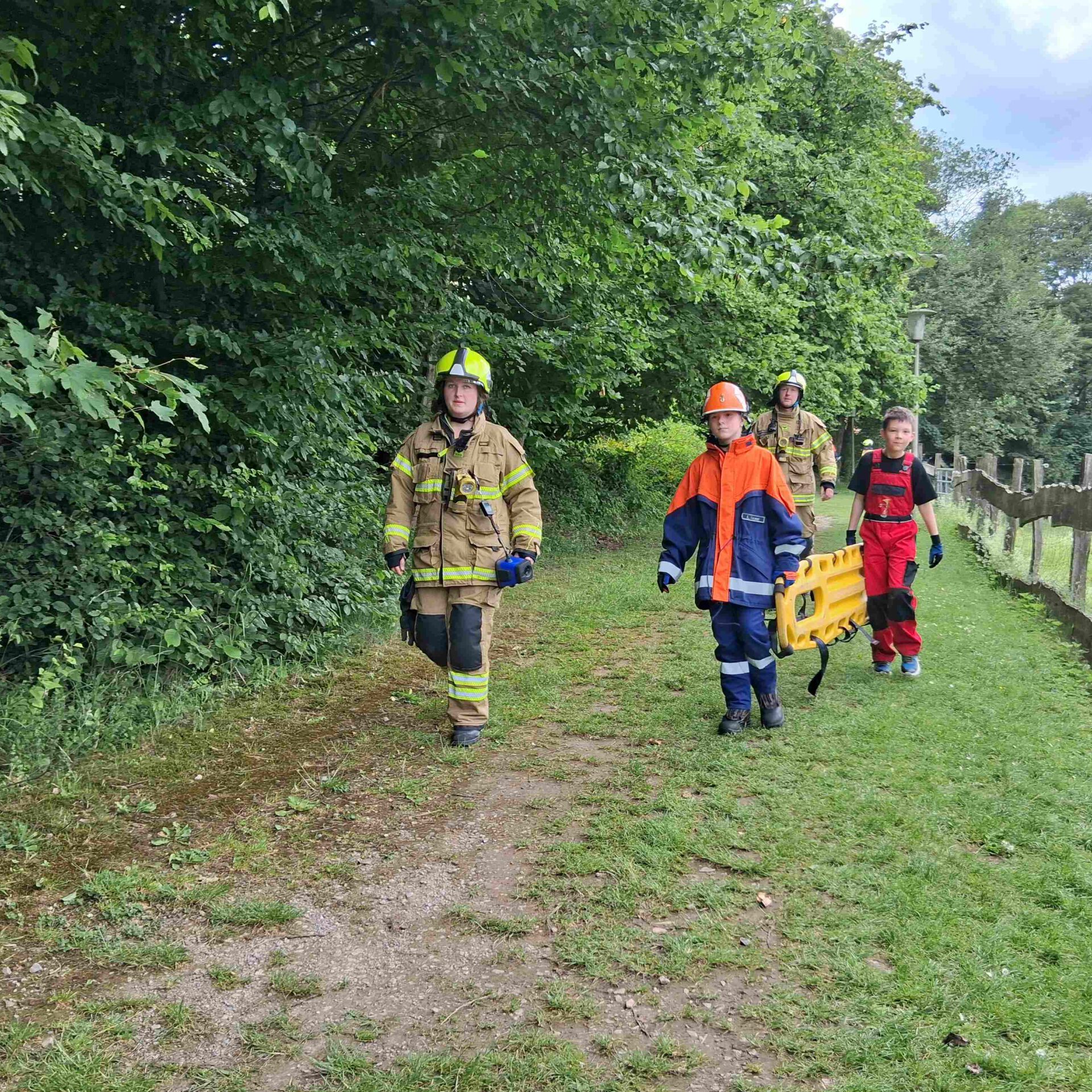 Feuerwehrübung in Wiblingwerde.