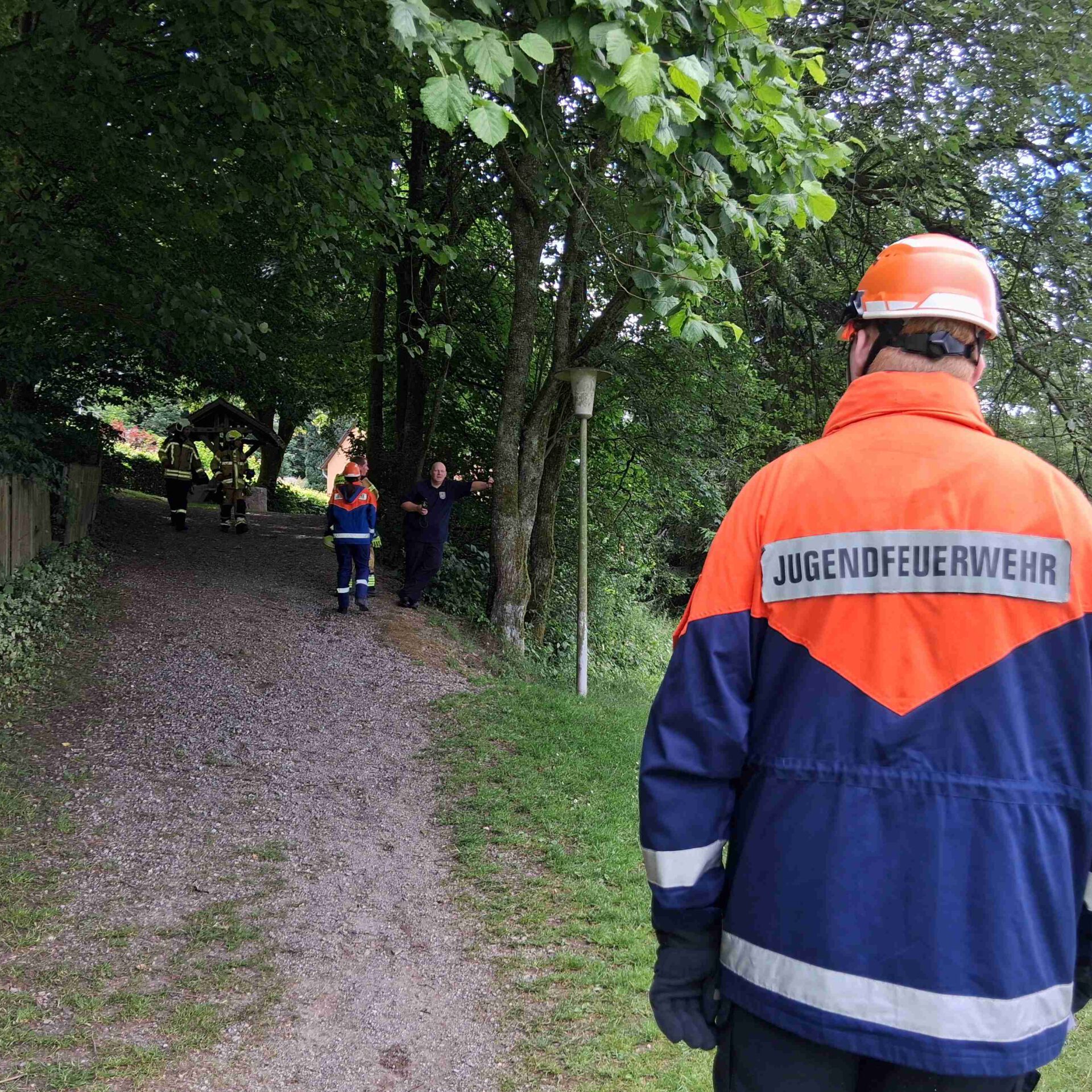 Feuerwehrübung in Wiblingwerde.