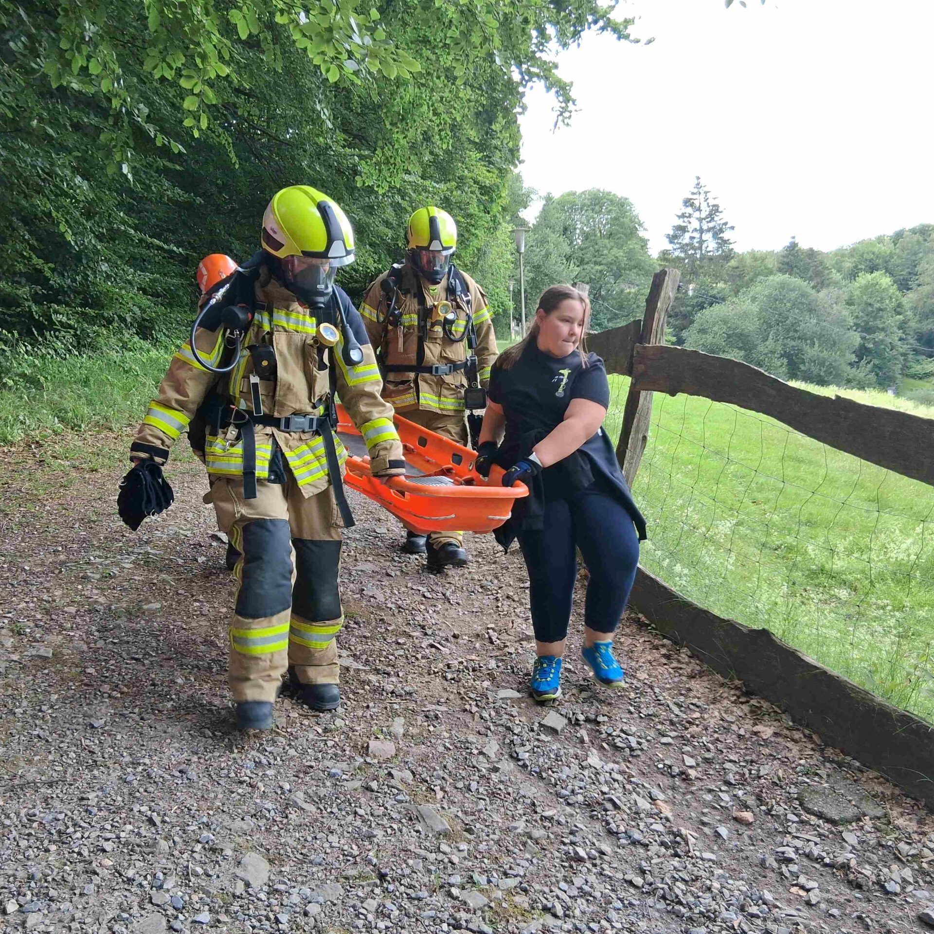 Feuerwehrübung in Wiblingwerde.