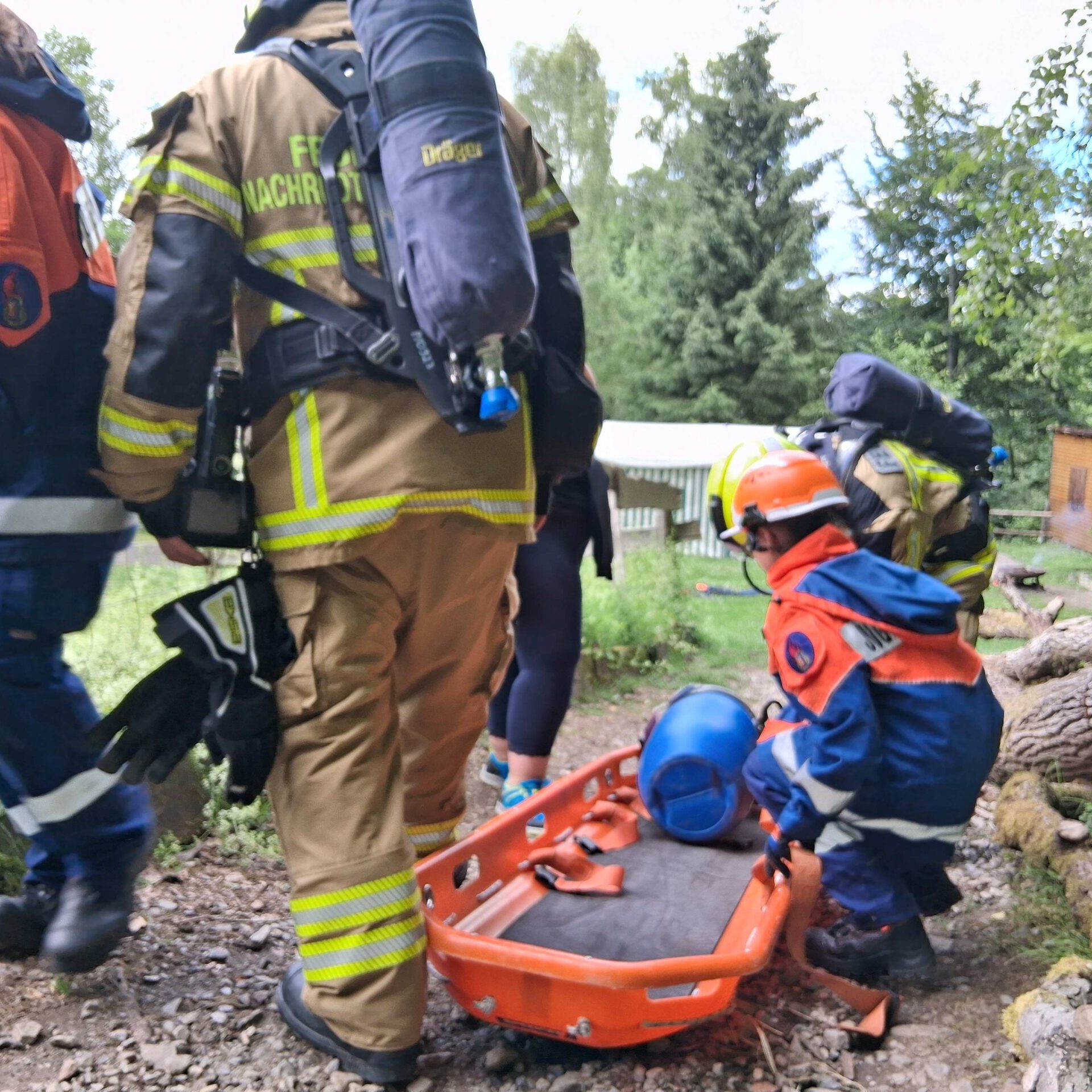 Feuerwehrübung in Wiblingwerde.