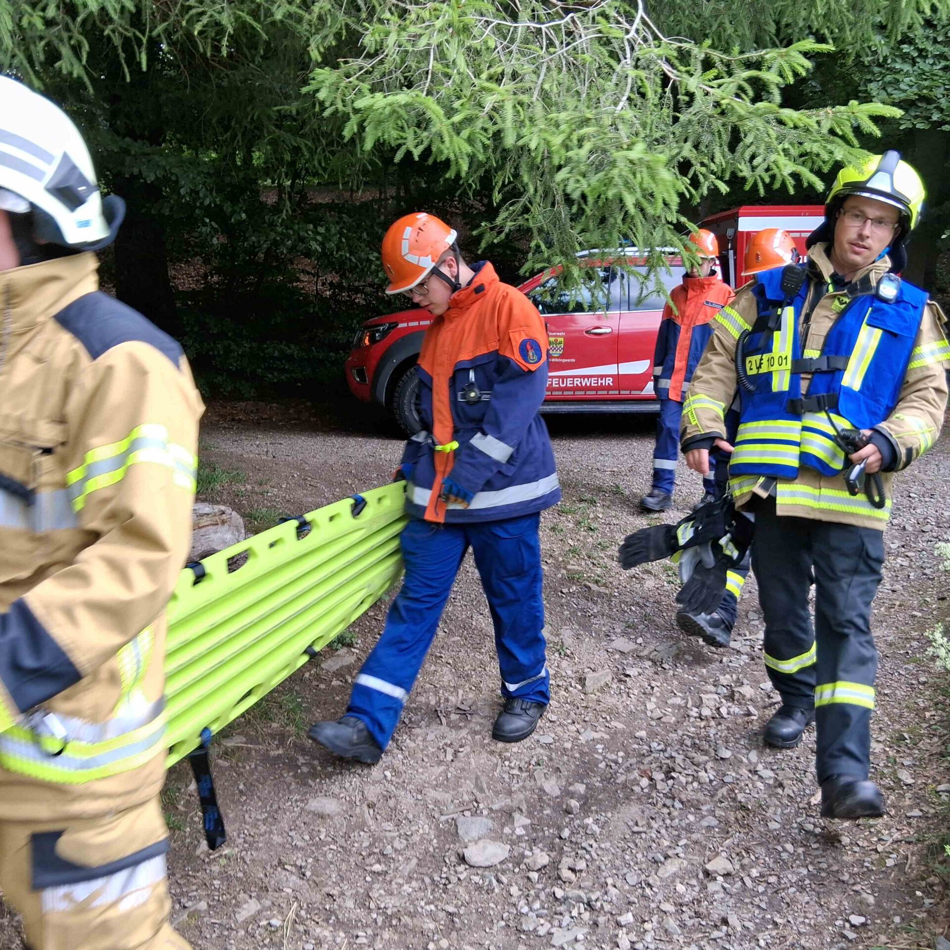 Feuerwehrübung in Wiblingwerde.