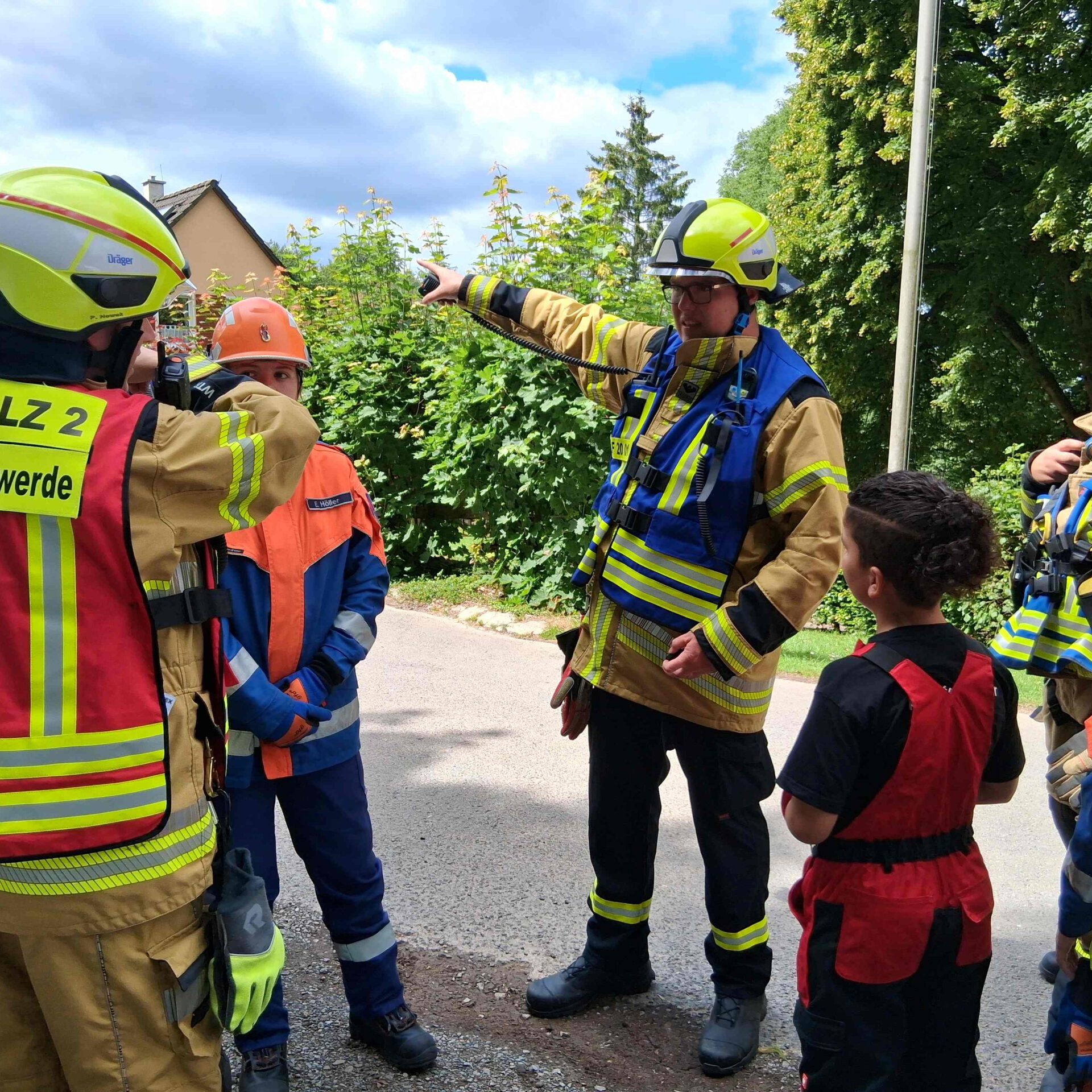 Feuerwehrübung in Wiblingwerde.