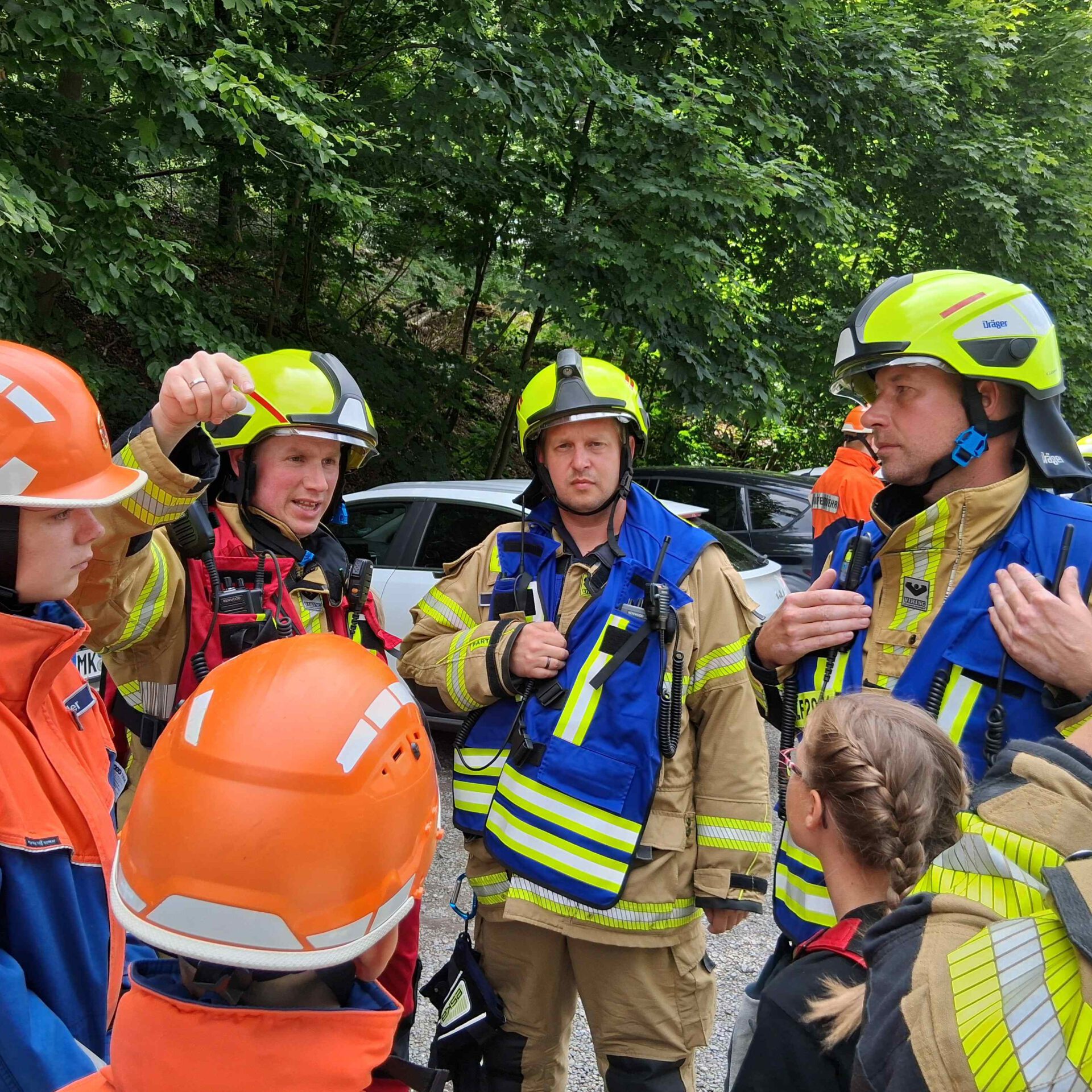 Feuerwehrübung in Wiblingwerde.