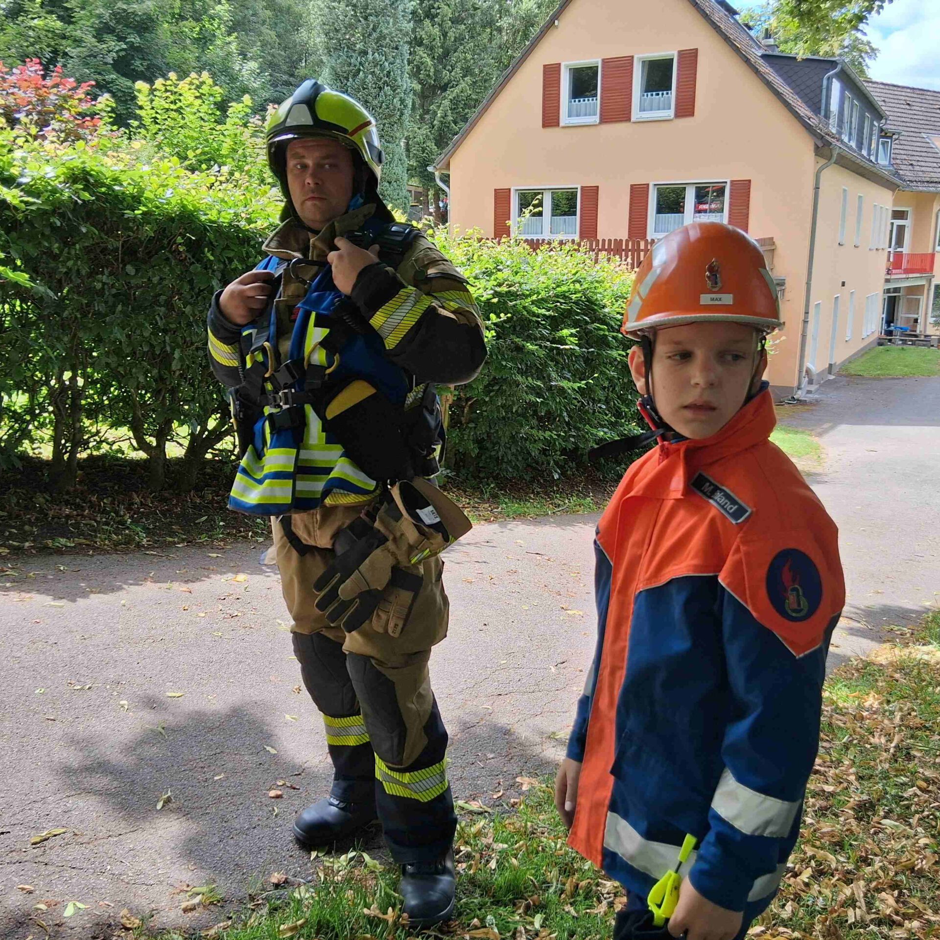 Feuerwehrübung in Wiblingwerde.