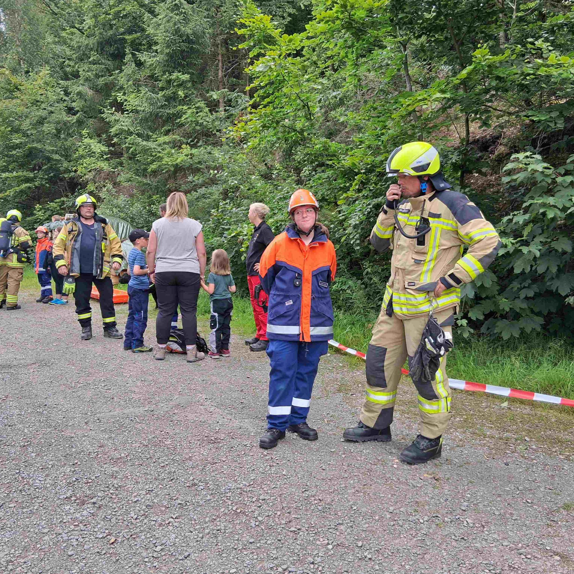 Feuerwehrübung in Wiblingwerde.