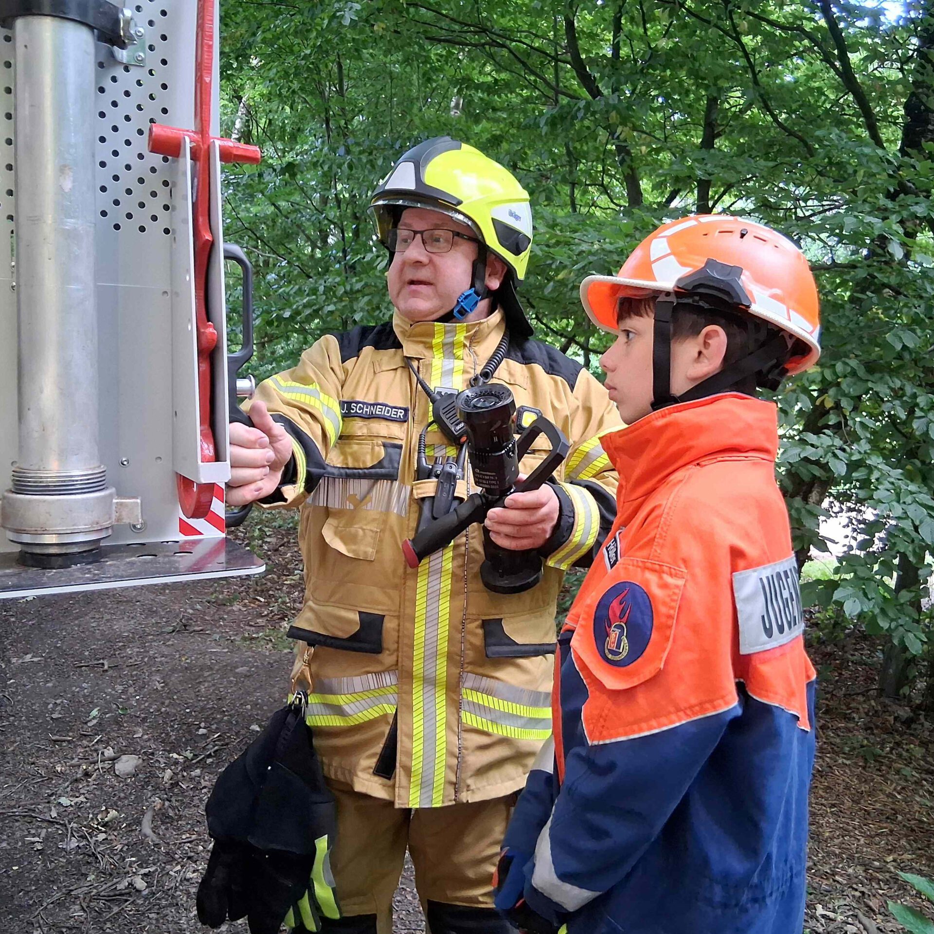Feuerwehrübung in Wiblingwerde.