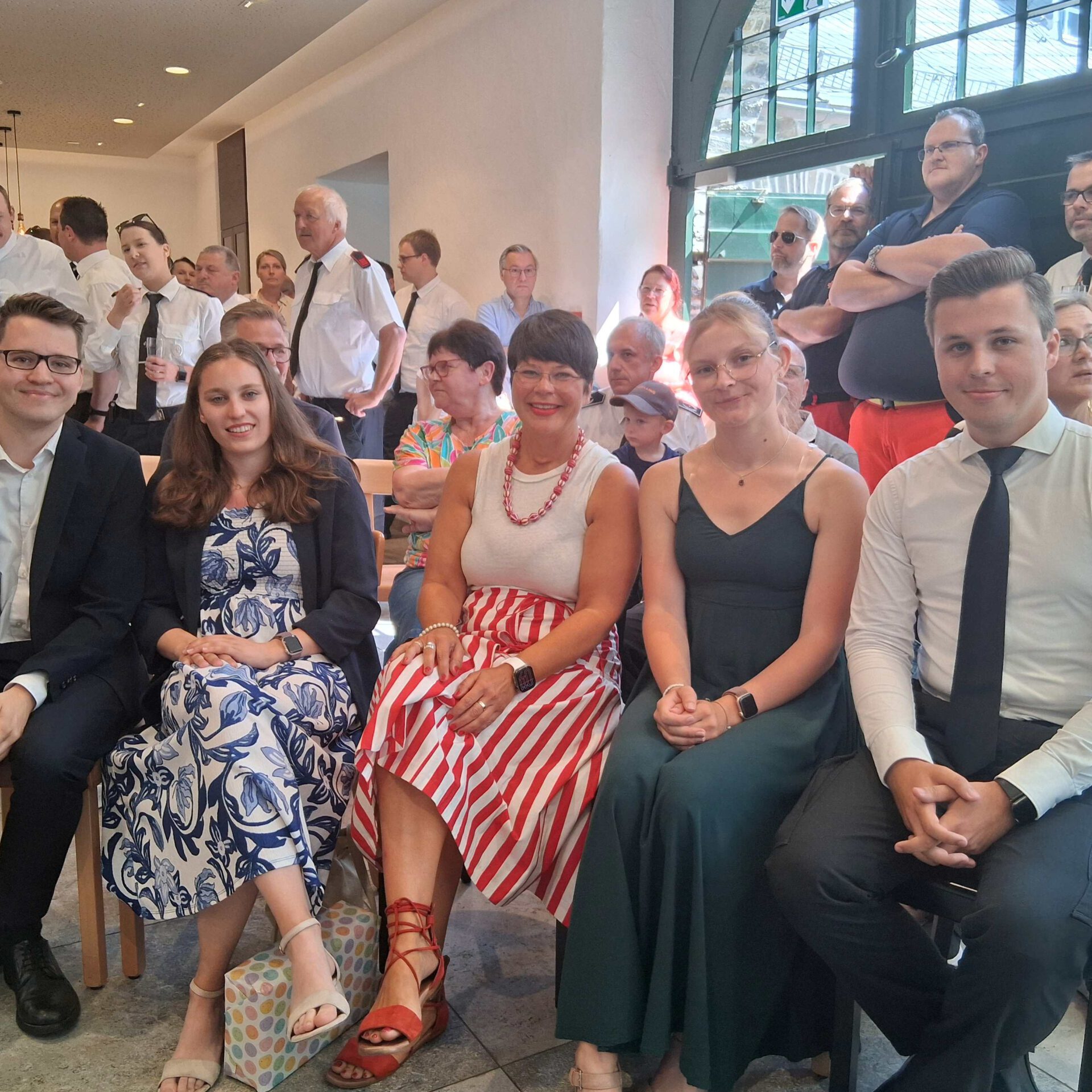 Familie Grass im Publikum.