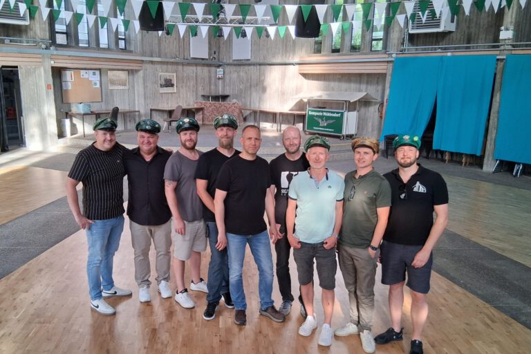 Foto. Ilka Kremer Der Festausschuss der Mühlendorfer Schützen.