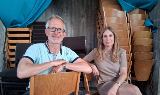 Foto: Ilka Kremer Kai und Katharina Finkernagel vom Förderverein.