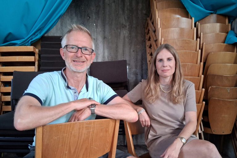 Foto: Ilka Kremer Kai und Katharina Finkernagel vom Förderverein.