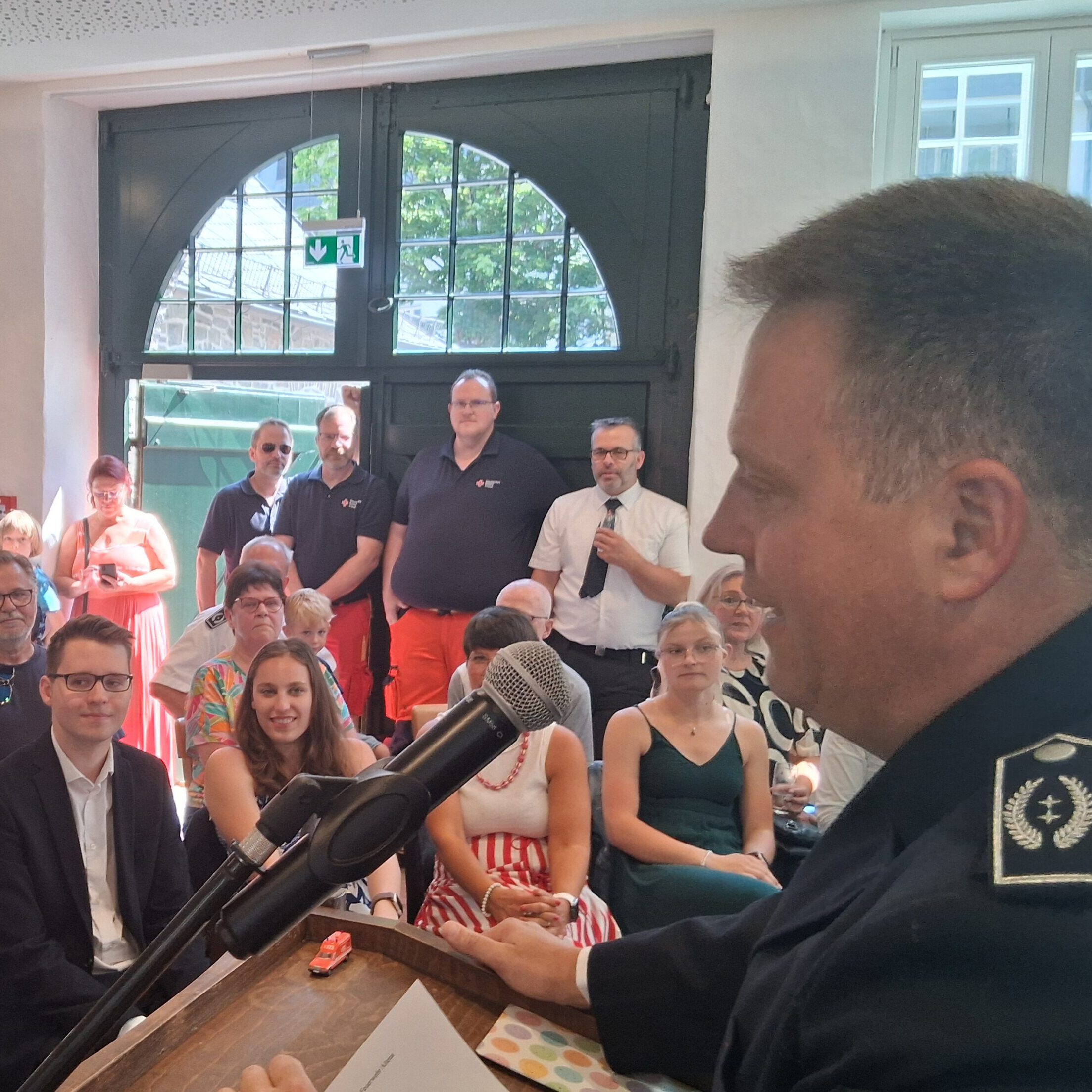 Alexander Grass bei seiner Abschiedsrede.