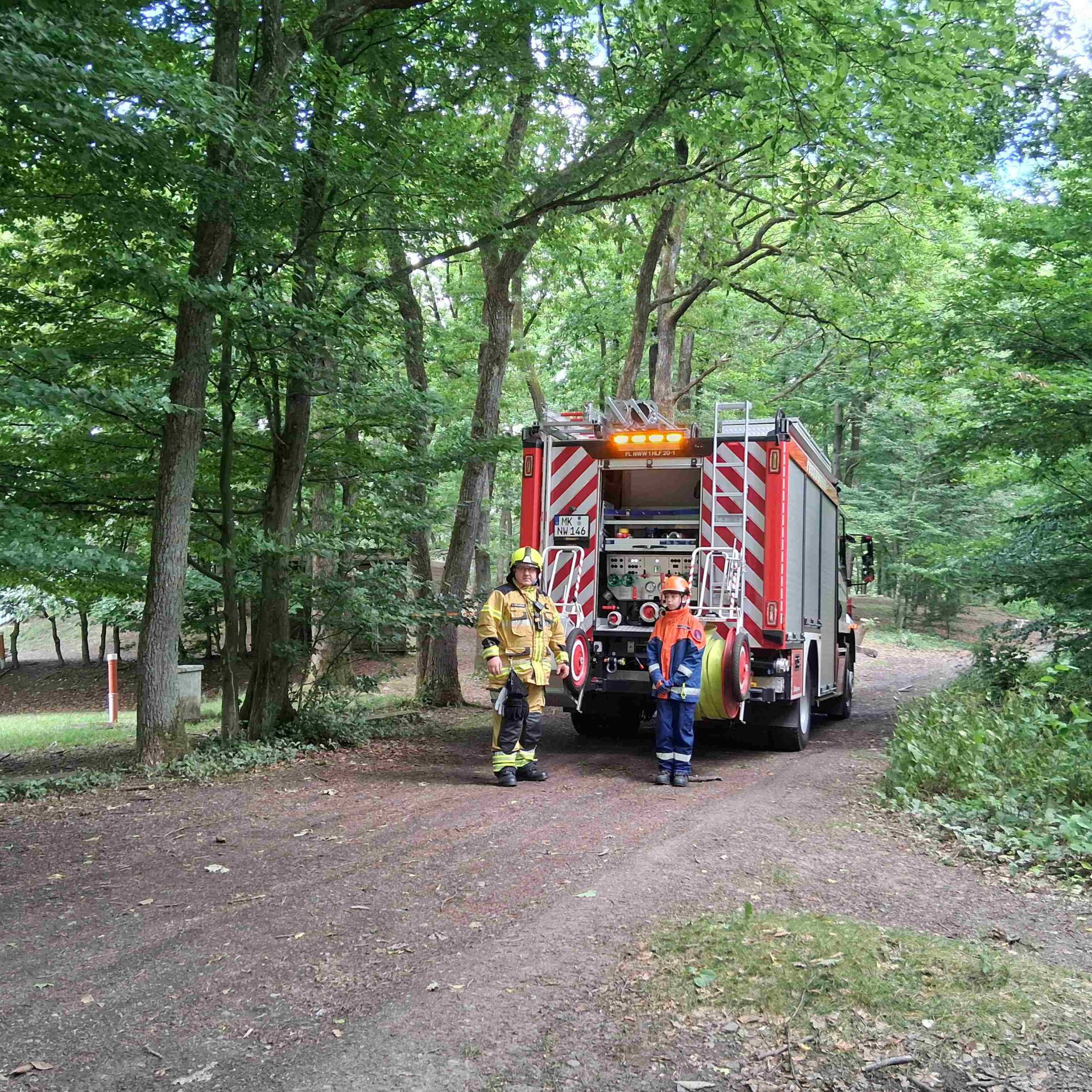 Feuerwehrübung in Wiblingwerde.