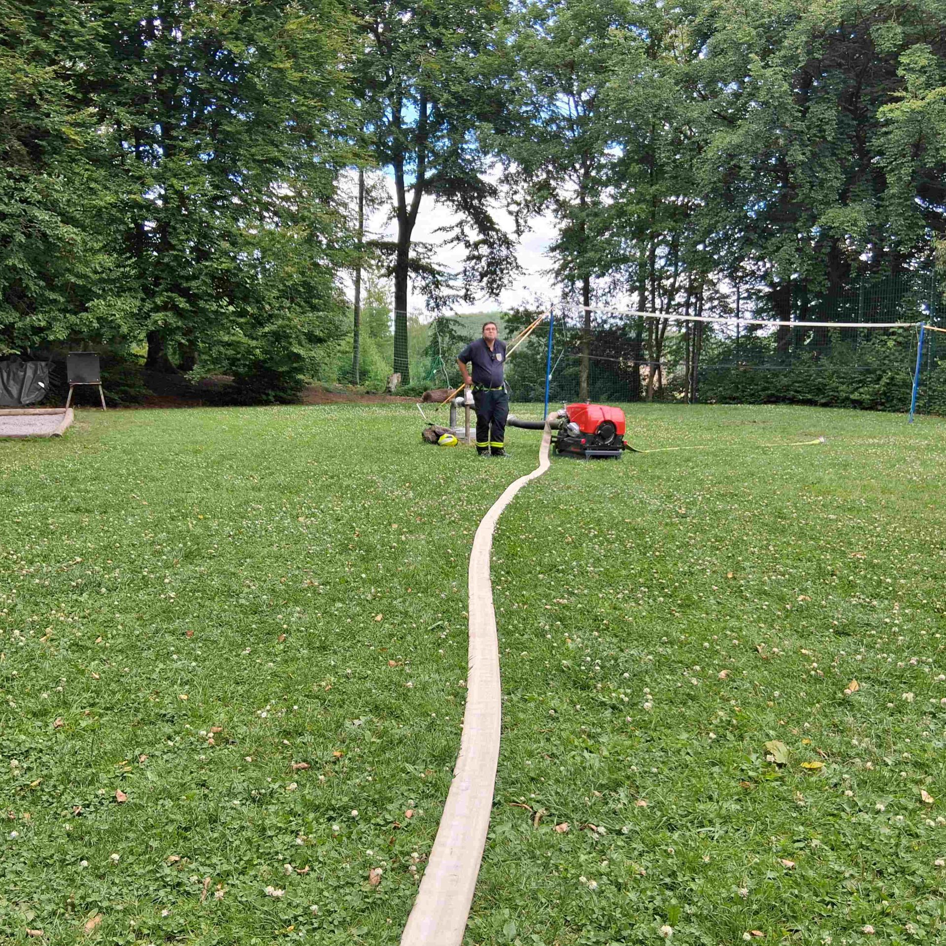 Feuerwehrübung in Wiblingwerde.