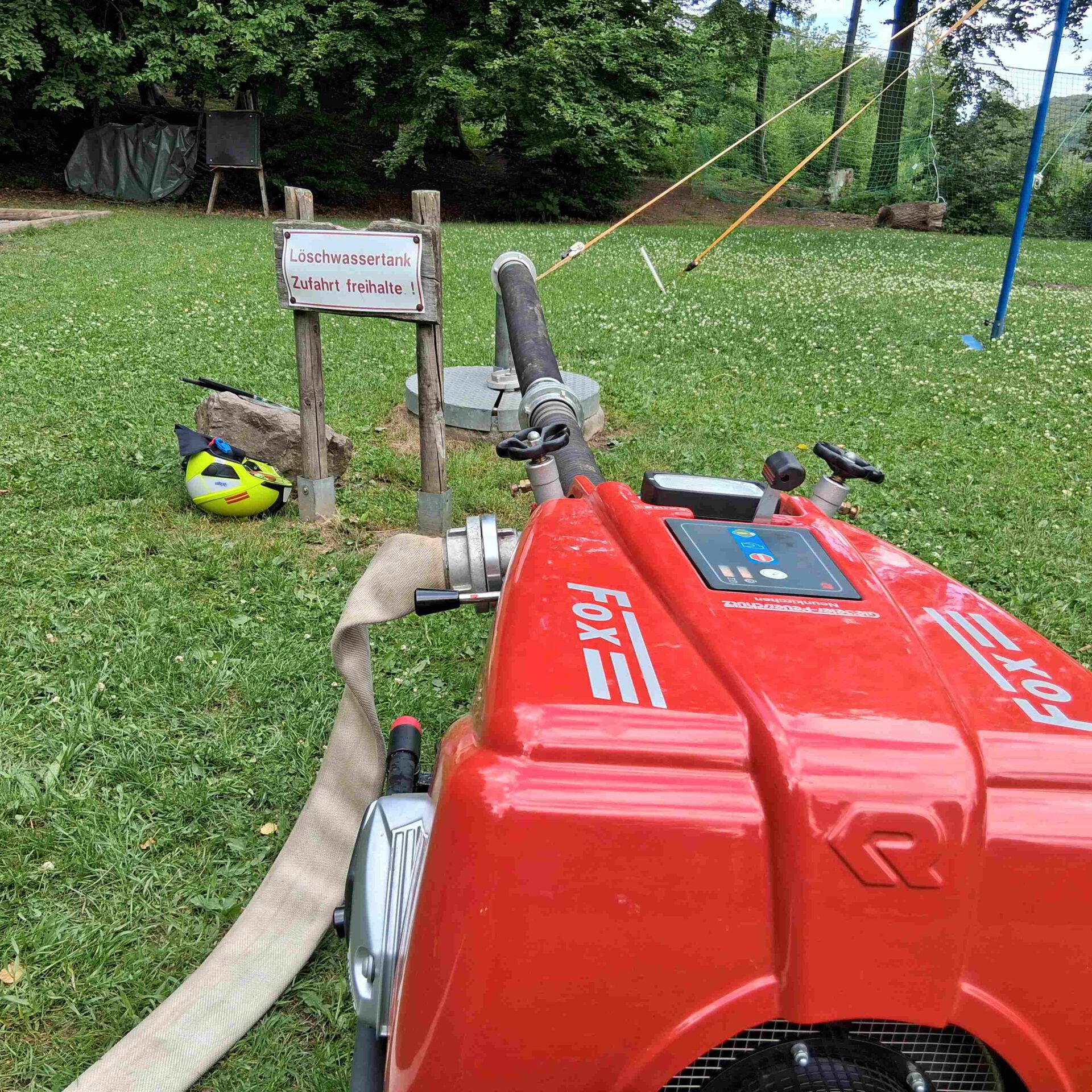 Feuerwehrübung in Wiblingwerde.