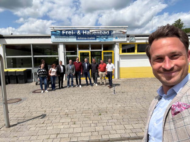 Foto: Stadtwerke Altena Stadtwerke-Chef Heimann und die Fachplaner.