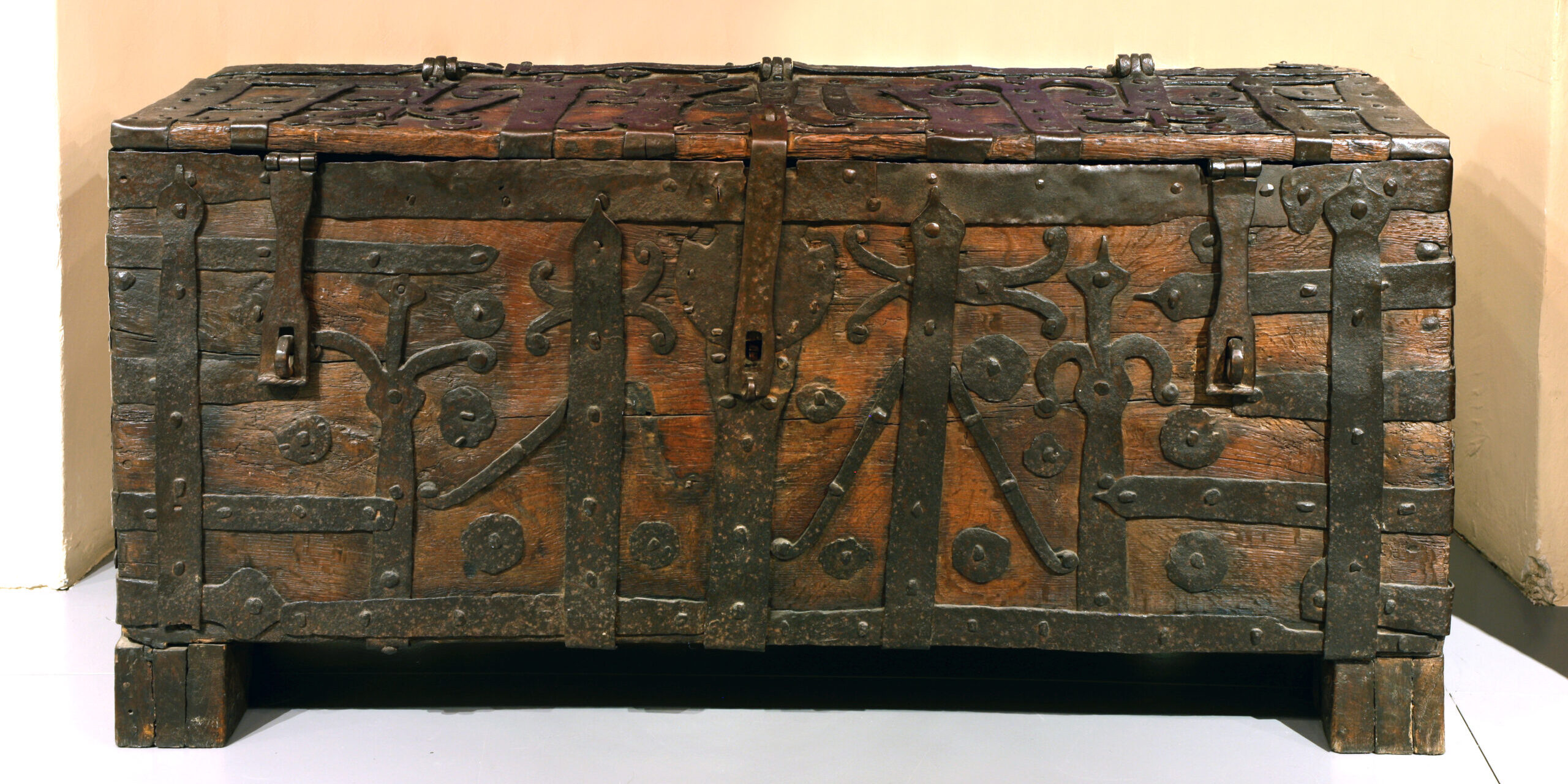 historische hölzerne Schatzkiste