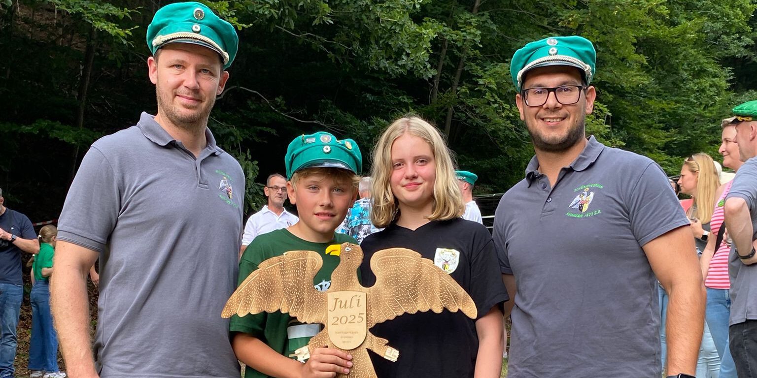 Das Evingser Kinderschützenpaar 2025.