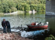 Ein Boot der Feuerwehr auf dem Seilersee.