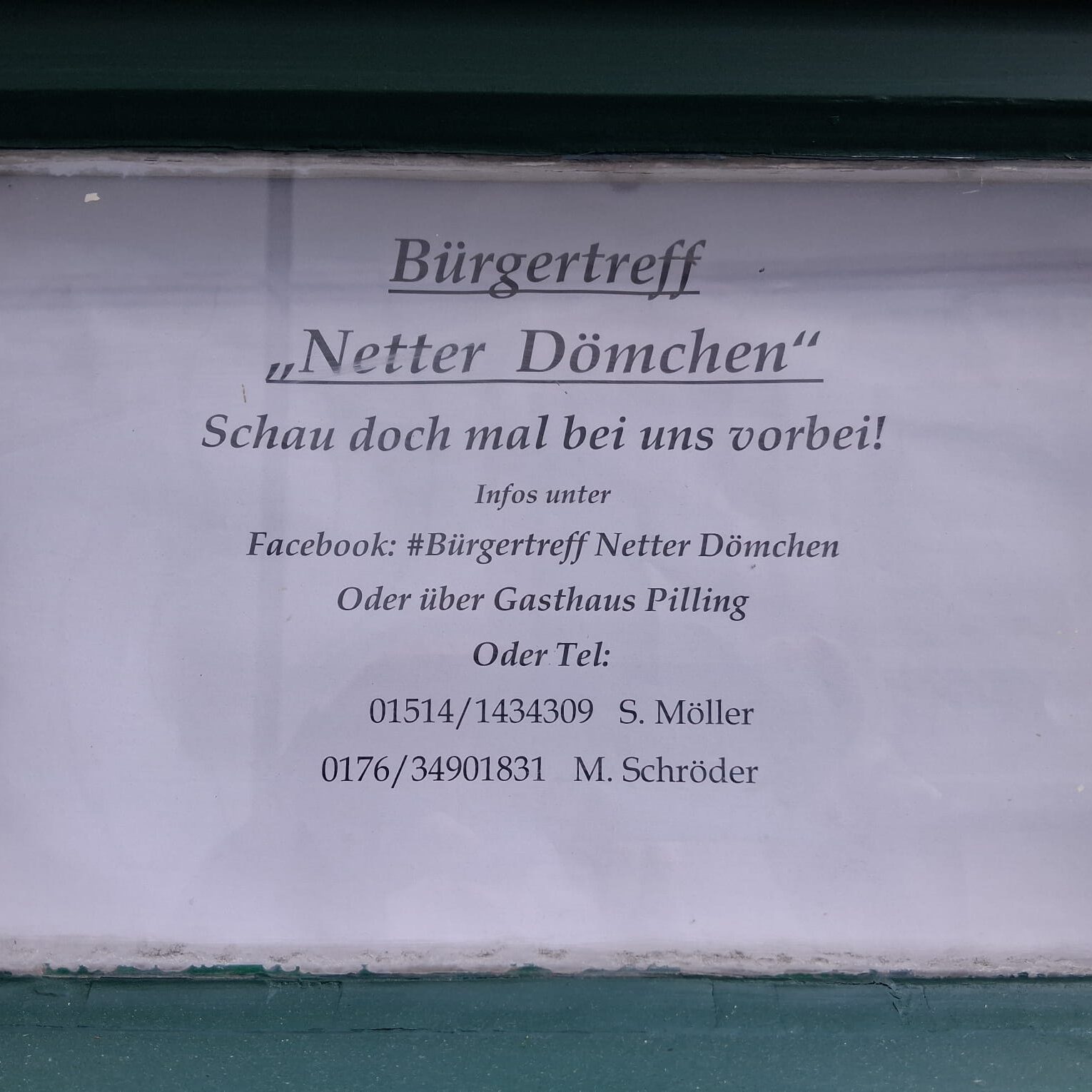 Ein Infoschild.