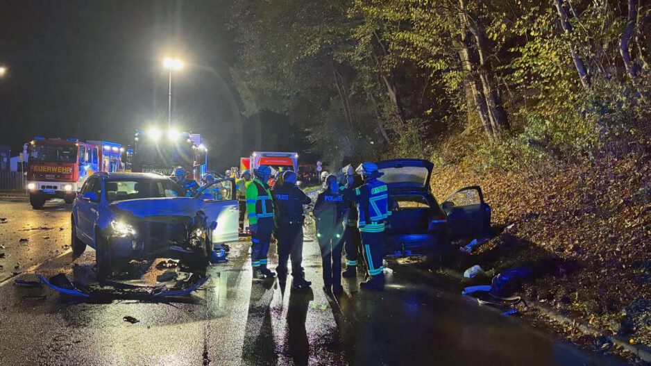 Auf der B236 in Werdohl gab es am 24. Oktober einen schweren Verkehrsunfall
