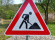 Baustellen-Verkehrszeichen