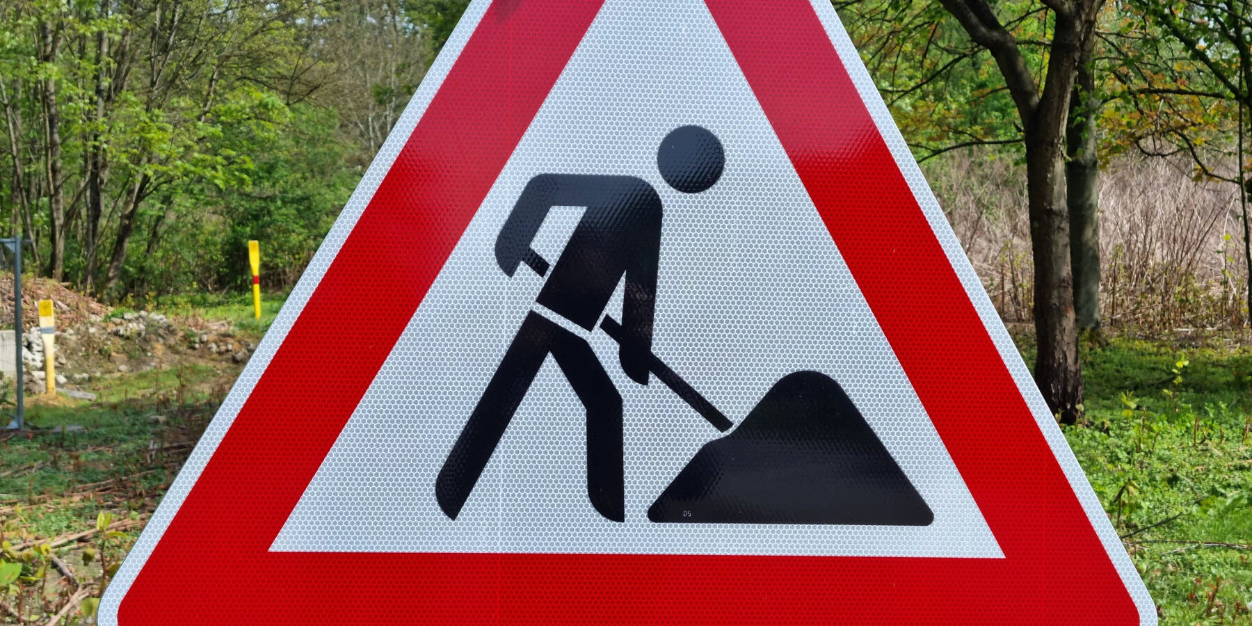 Baustellen-Verkehrszeichen