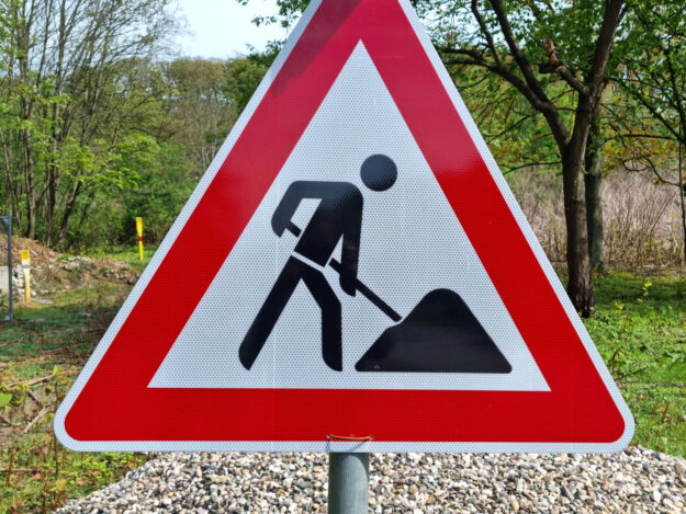 Baustellen-Verkehrszeichen