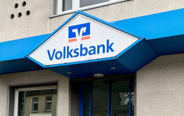 Volksbank-Logo und Schriftzug