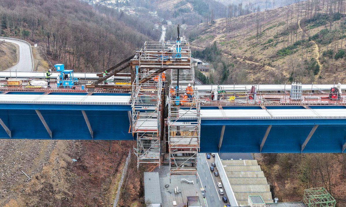 Baustelle Talbrücke Rahmede