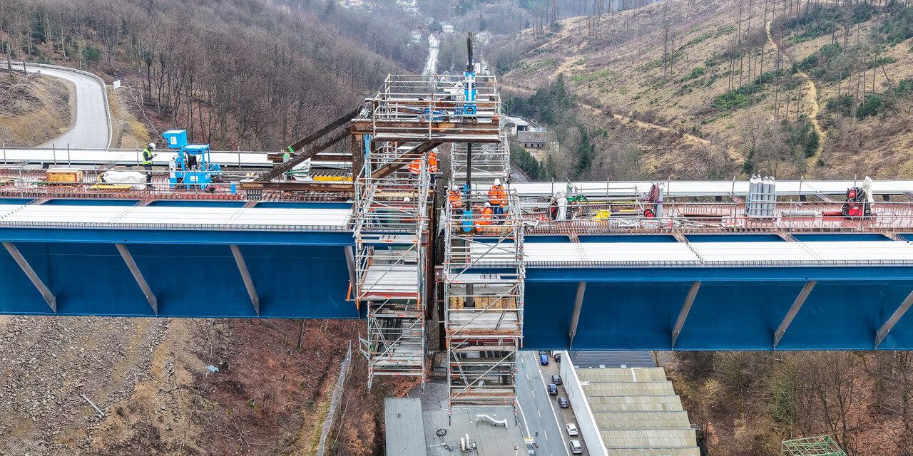 Baustelle Talbrücke Rahmede