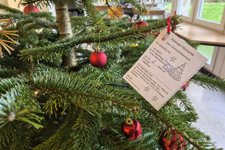 Foto: Ilka Kremer Wunschzettel im Weihnachtsbaum