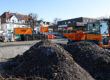 Baustelle an der Lendringser Hauptstraße für das Projekt "Lebensander Lendringsen Mitte"