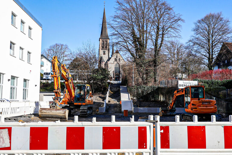 Foto: Dennis Echtermann Baustelle an der Lendringser Hauptstraße für das Projekt "Lebensander Lendringsen Mitte"