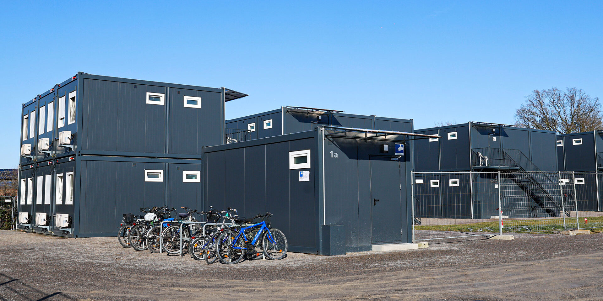 Container einer Flüchtlingsunterkunft in Menden