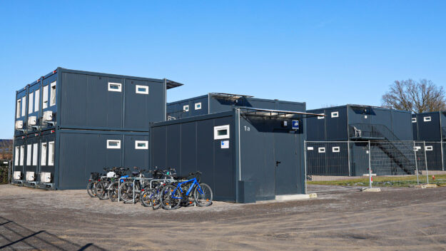 Container einer Flüchtlingsunterkunft in Menden