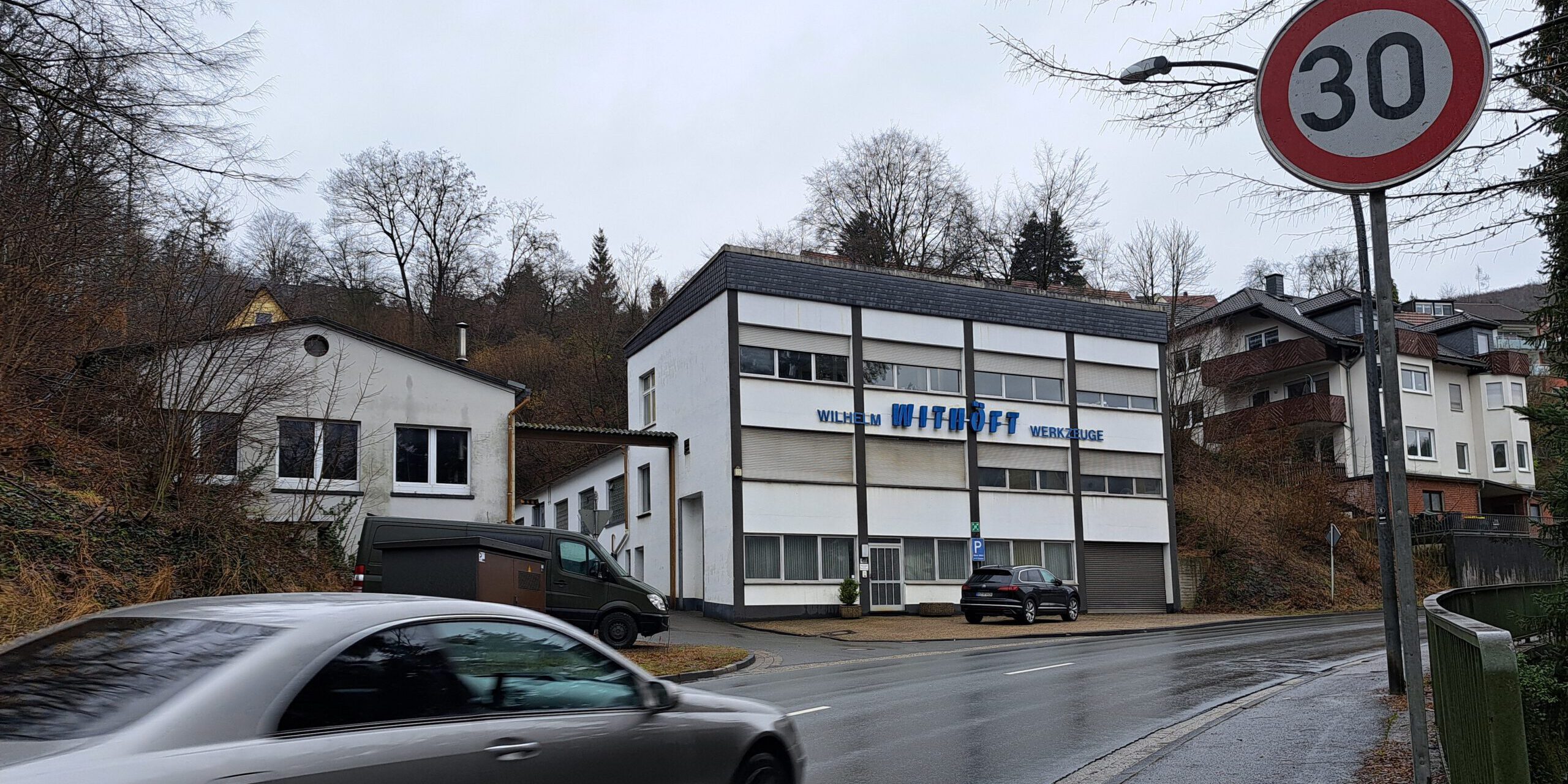 Zu schnelles Fahren in Altena-Evingsen.
