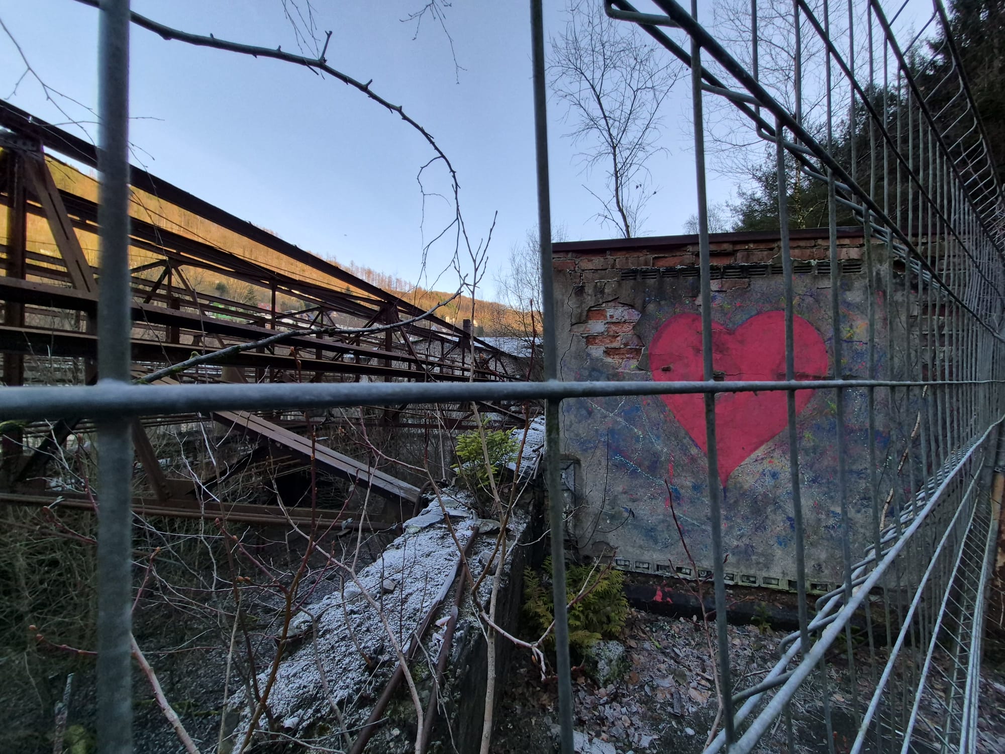 Eine Industrieruine am Schwarzenstein