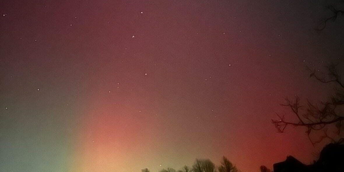 Polarlichter über Plettenberg. Foto: Andrea Strüver