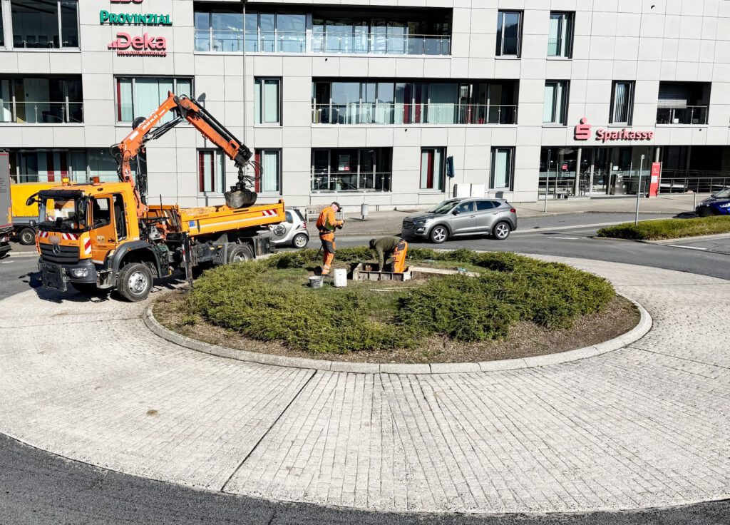 Fundament für Maibaum