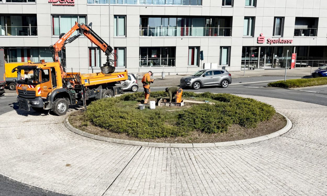 Fundament für Maibaum