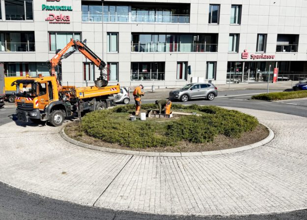 Fundament für Maibaum
