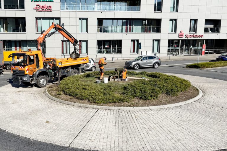 Fundament für Maibaum