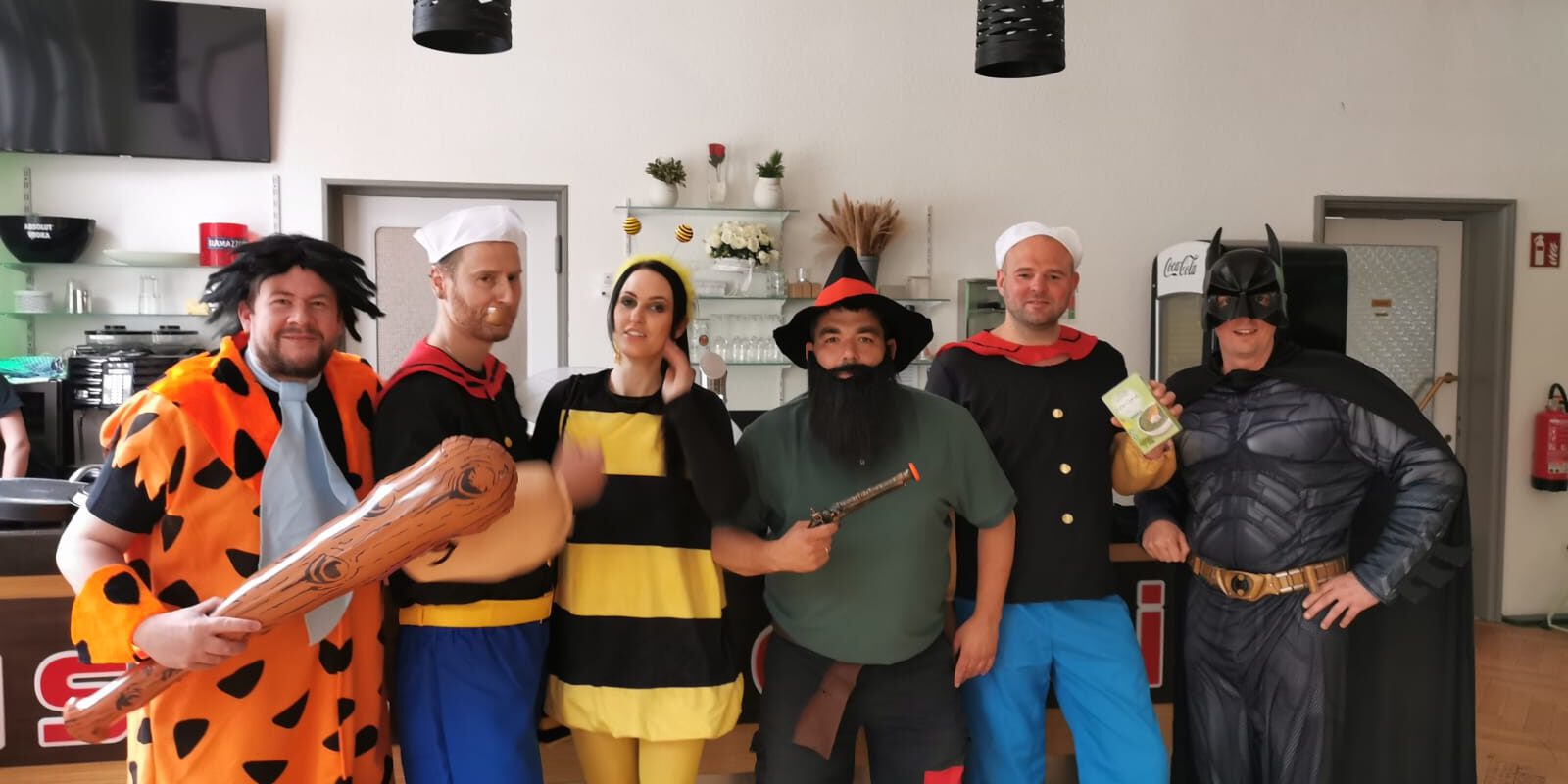 Verkleidete Mitglieder der Kompanie Rahmede.