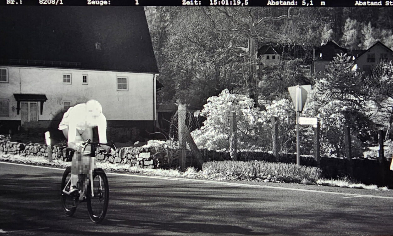 Radfahrer in Nachrodt geblitzt.